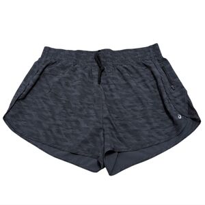 Asics Running Shorts Black Gray With Liner with Drawstring Women's XL